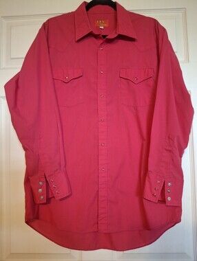 ELY PLAINS Men's Western Pearl Snap Long Sleeve Shirt